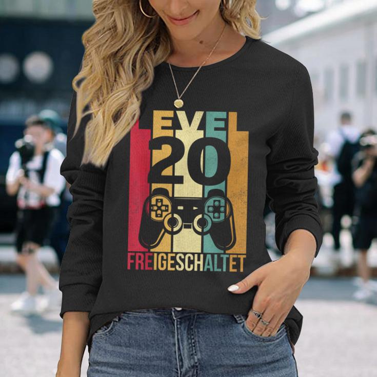 20S Birthday Gamer Gaming 20Th Birthday Langarmshirts Geschenke für Sie