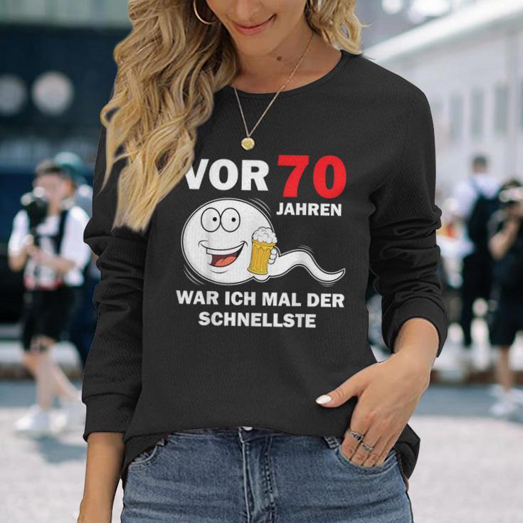 70Th Birthday Man 70 Years Decoration 70S 70Th Birthday Langarmshirts Geschenke für Sie