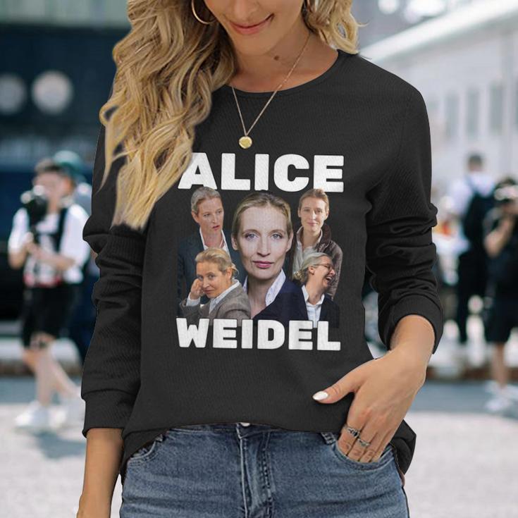 Alice Weidel Fan Merch Langarmshirts Geschenke für Sie