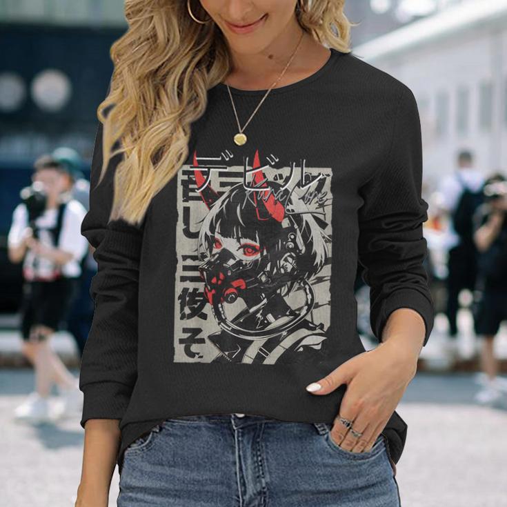 Anime Manga Streetwear Cyberpunk Aesthetic Techwear Harajuku Langarmshirts Geschenke für Sie