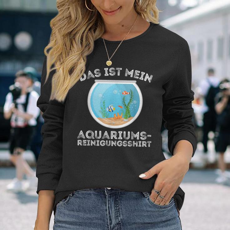 My Aquarium Cleaning Aquarium Fish Langarmshirts Geschenke für Sie