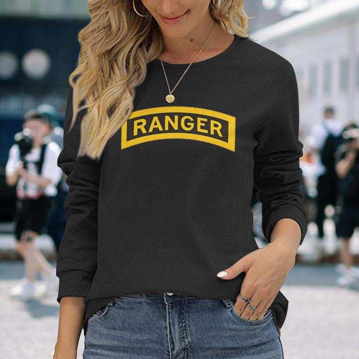 Army Ranger Ranger Tab Us Army Ranger School Langarmshirts Geschenke für Sie