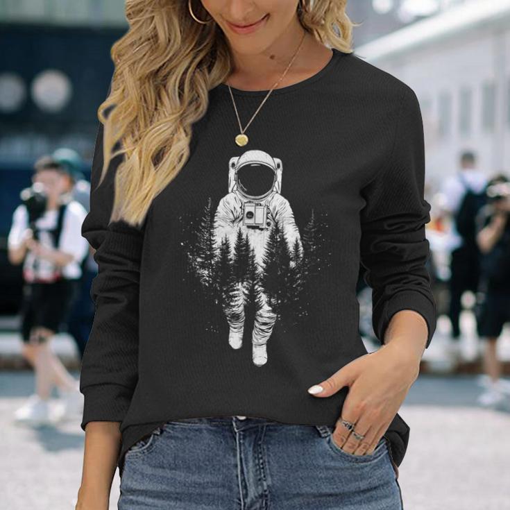 Astronaut Motiv Illustration Astronaut Langarmshirts Geschenke für Sie