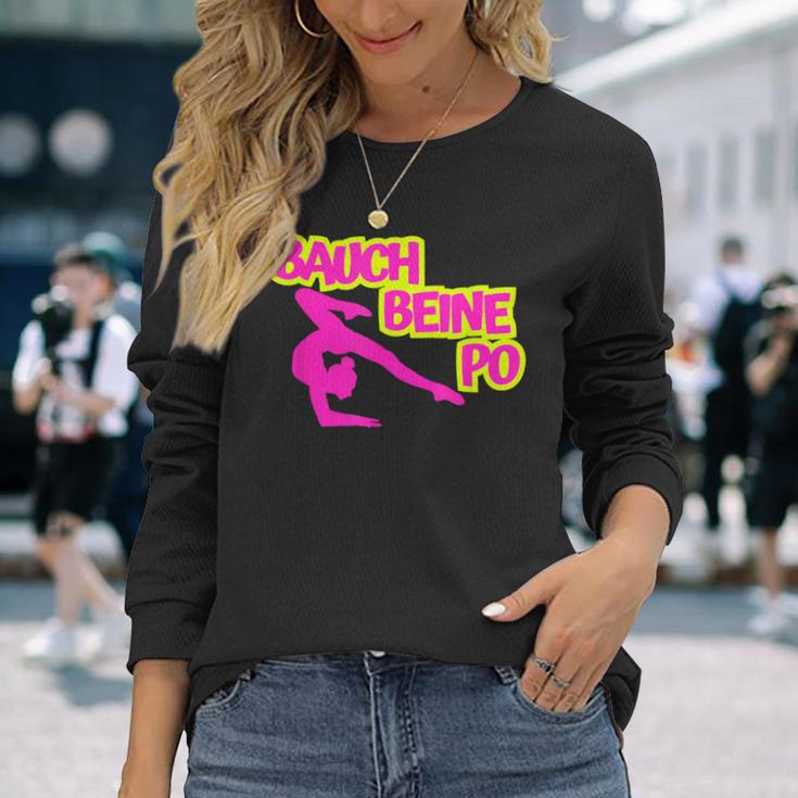 Belly Legs Po David Shirin Top Top Horny Happiness Isi Langarmshirts Geschenke für Sie