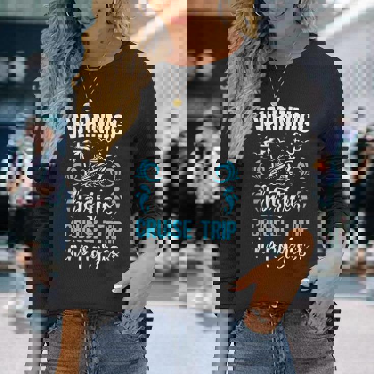 Besties Cruise Trip 2025 In Progess Best Friend Cruising Long Sleeve T-Shirt Gifts for Her