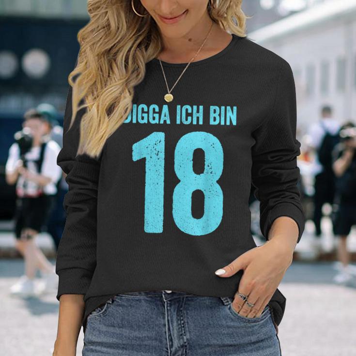 Blue Digga Ich Bin 18 Jahre Junge 18Th Birthday Langarmshirts Geschenke für Sie