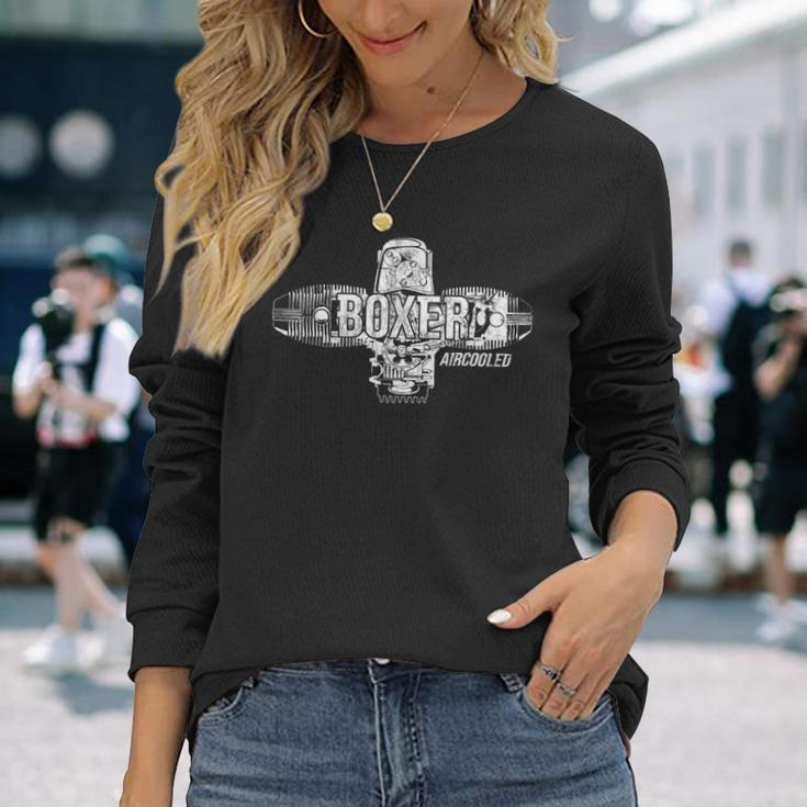 Boxer Aircooled R Series Twin Cylinder Boxer Engine Motorcycle Langarmshirts Geschenke für Sie