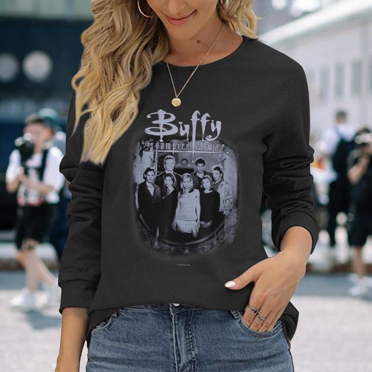 Buffy Theampire Slayer Distressedintage Scooby Gang Langarmshirts Geschenke für Sie