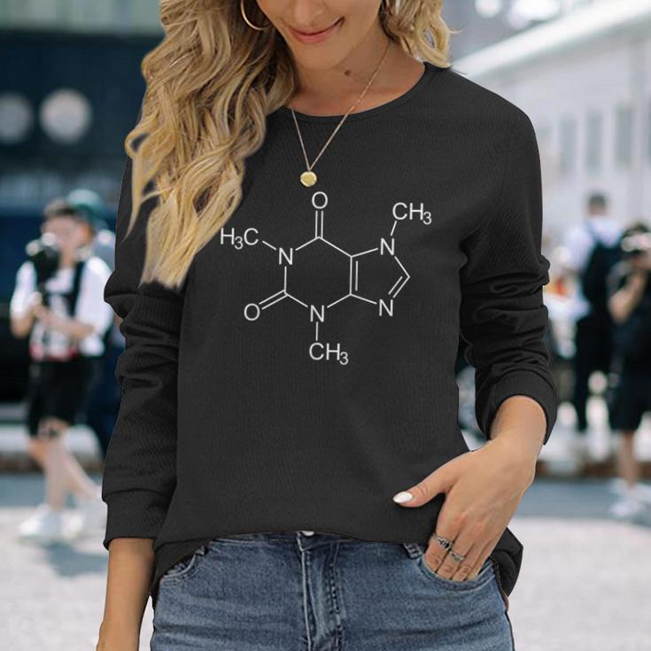 Caffeine Structured Formula Caffeine Chemie Formula Langarmshirts Geschenke für Sie