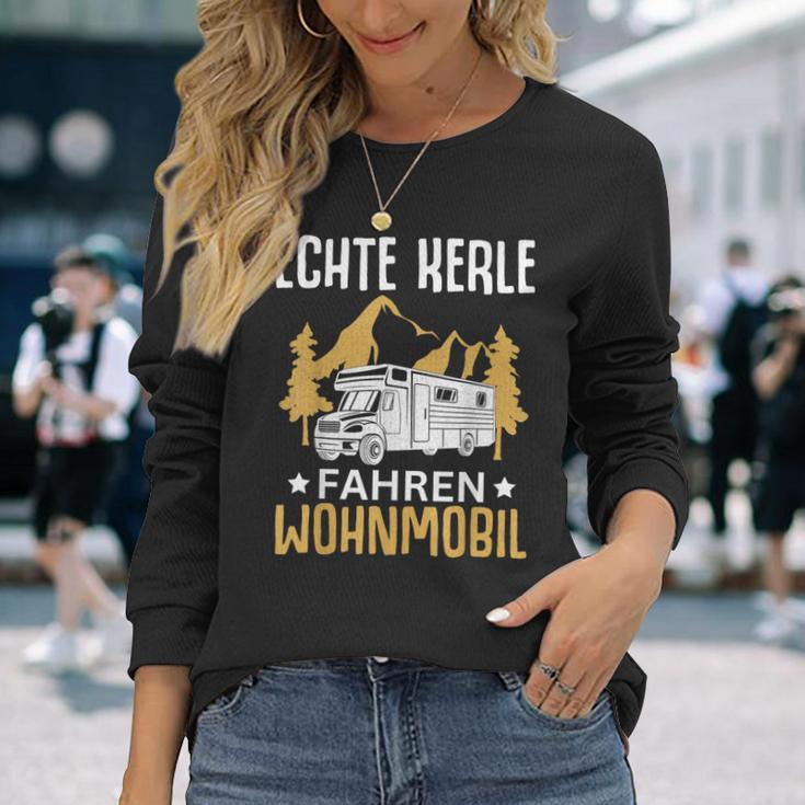 Campen Echte Kerle Fahren Wohnmobil Camping Langarmshirts Geschenke für Sie