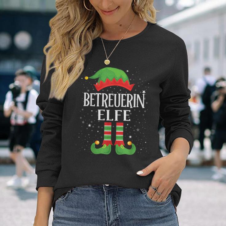 Caregiver Elf Outfit Christmas Family Elf Christmas Langarmshirts Geschenke für Sie