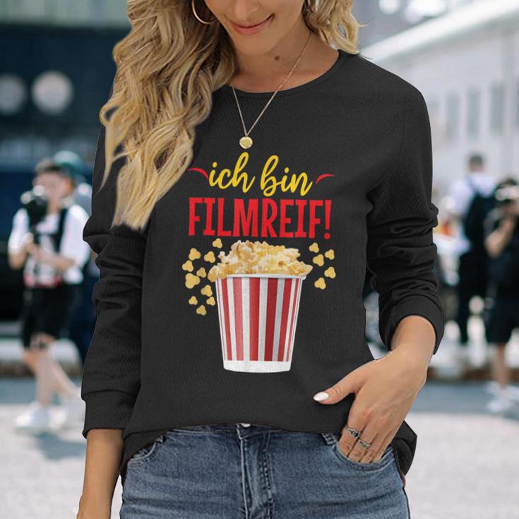 Carnival I Am Film Hoop Popcorn Fun Langarmshirts Geschenke für Sie