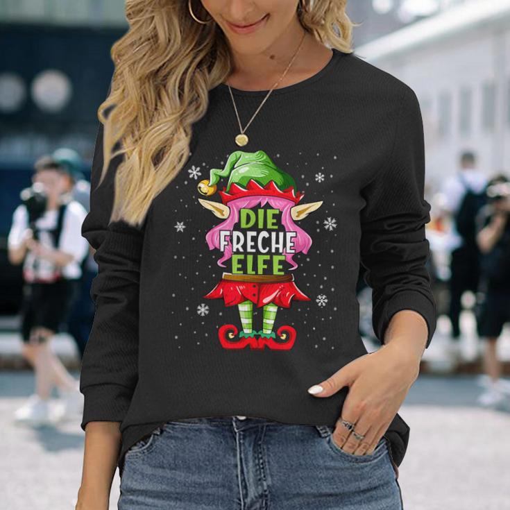 Cheeky Elf Outfit Christmas Family Christmas Langarmshirts Geschenke für Sie