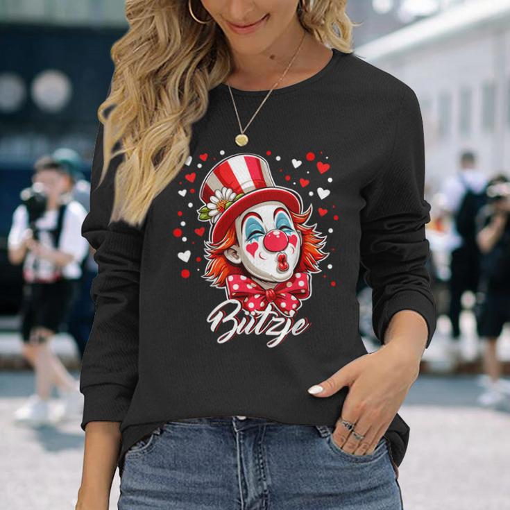 Cologne Carnival Kölsch Bützje Kölle Alaafeedel Clown Langarmshirts Geschenke für Sie