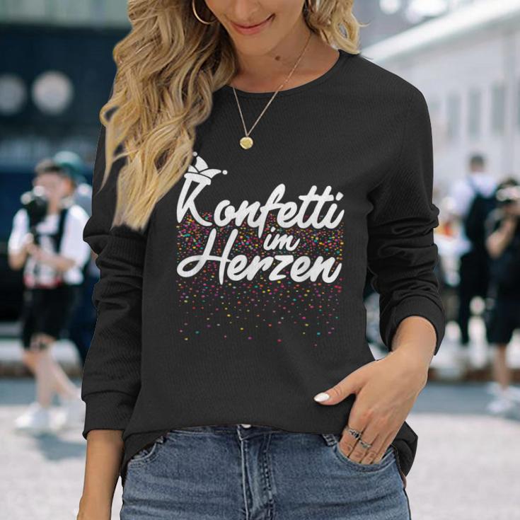 Confetti In The Heart Carnival Fancy Dress Confetti Costume Langarmshirts Geschenke für Sie