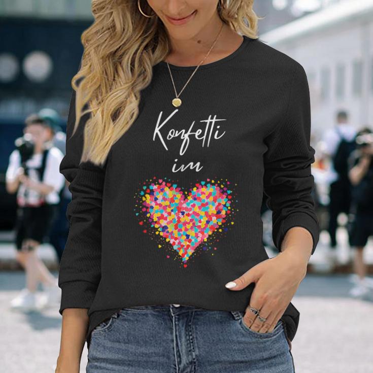 Confetti In The Heart Carnival Fancy Dress Costume Replacement Langarmshirts Geschenke für Sie