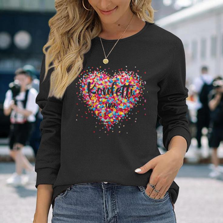 Confetti In The Heart Fancy Dress Costume Carnival Langarmshirts Geschenke für Sie