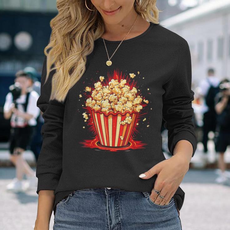 Cool Popcorn Container Langarmshirts Geschenke für Sie