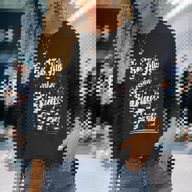 Coole Muttis Machen Schlagerparty Outfit Sexy Schlager Party Langarmshirts Geschenke für Sie