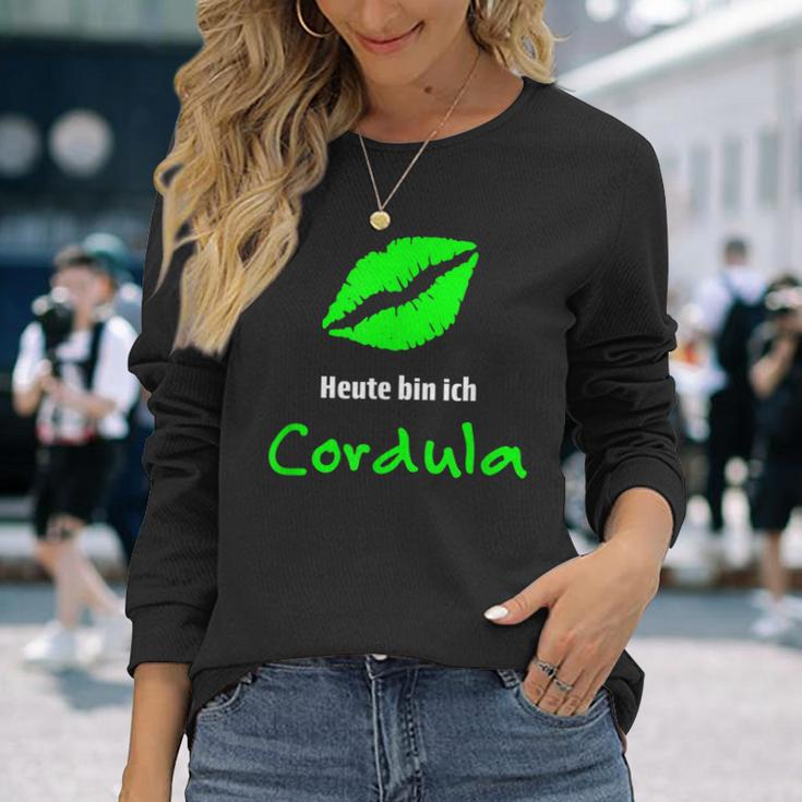 Cordula Green Fancy Dress Costume Carnival Oktoberfest Apres Ski Party Langarmshirts Geschenke für Sie