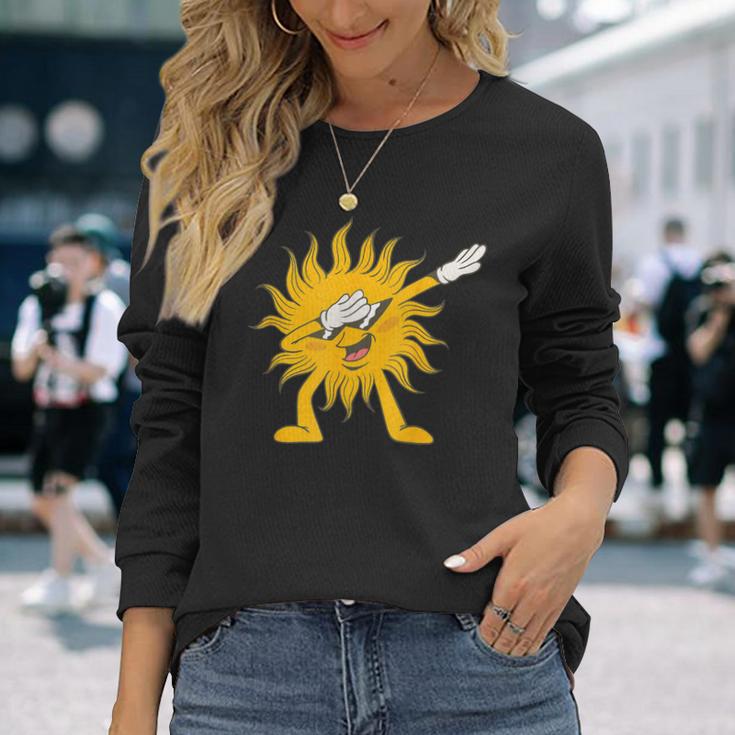 Dabbing Sun Summer Fun Langarmshirts Geschenke für Sie