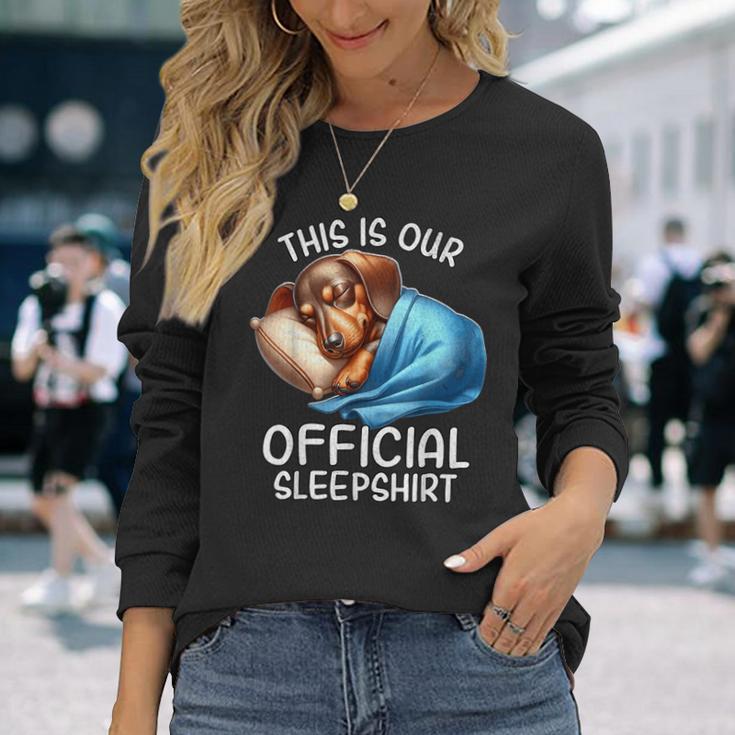 Dachshund Pyjamas Official Dachshund Langarmshirts Geschenke für Sie