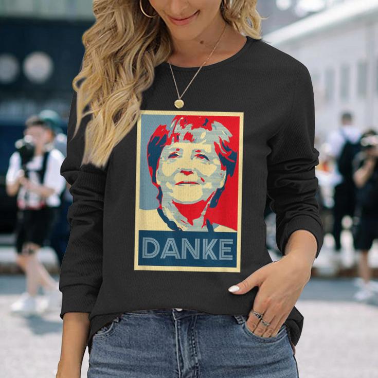 Danke Bundeskanzler Angela Merkel Langarmshirts Geschenke für Sie