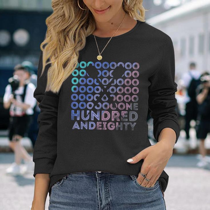 Darts Dart Retro Ohnundredandeighty With Slogan S Langarmshirts Geschenke für Sie