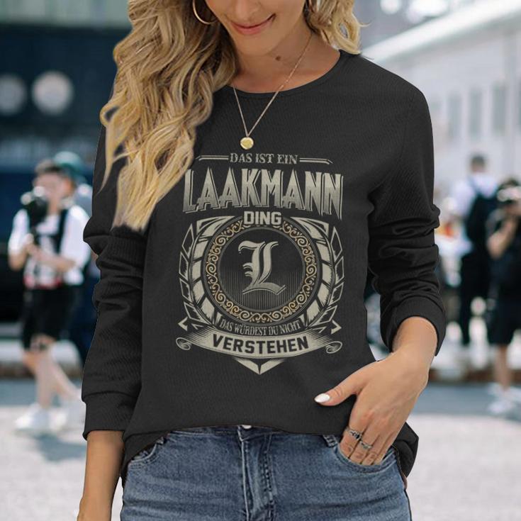 Das Ist Ein Laakmann Ding Laakmann Name Langarmshirts Geschenke für Sie