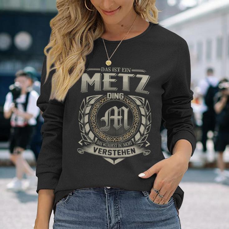 Das Ist Ein Metz Ding Metz Name Langarmshirts Geschenke für Sie