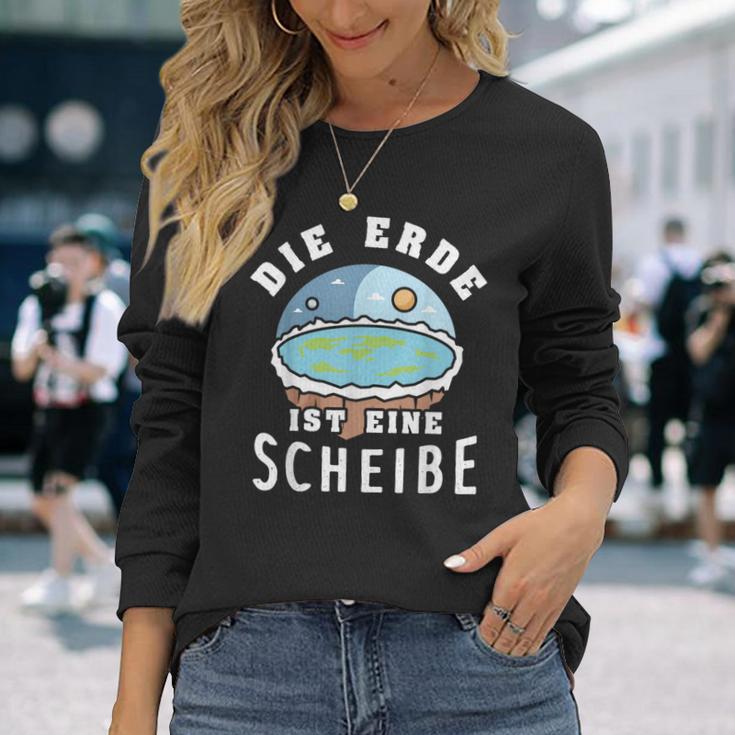 Die Erde Ist Eine Scheiben Langarmshirts Geschenke für Sie