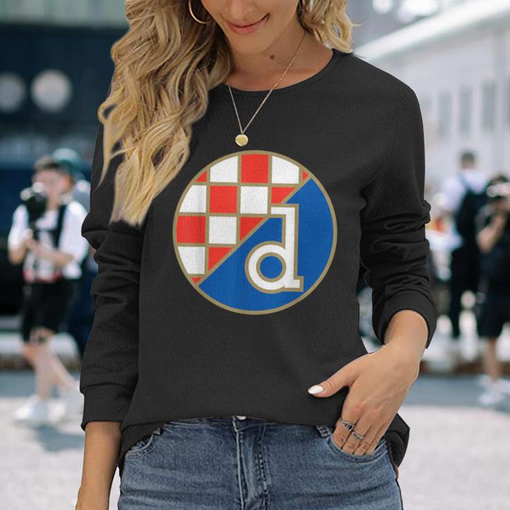 Dinamo Zagreb Croatia Gnk Dinamo Zagreb Croatian Langarmshirts Geschenke für Sie