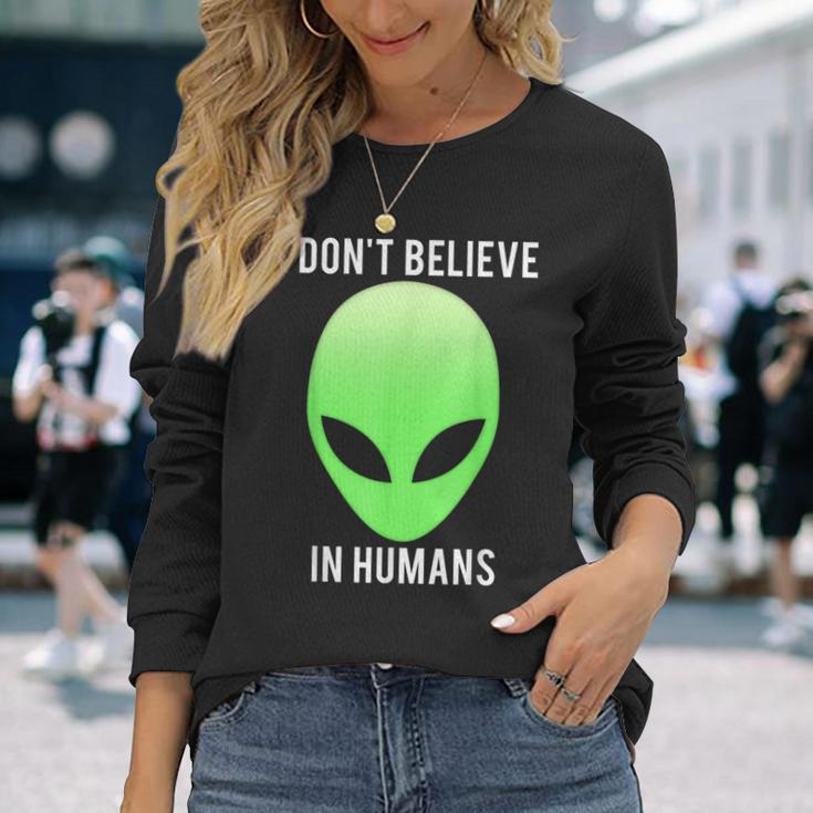 I Don't Believe In HumansLangarmshirts Geschenke für Sie