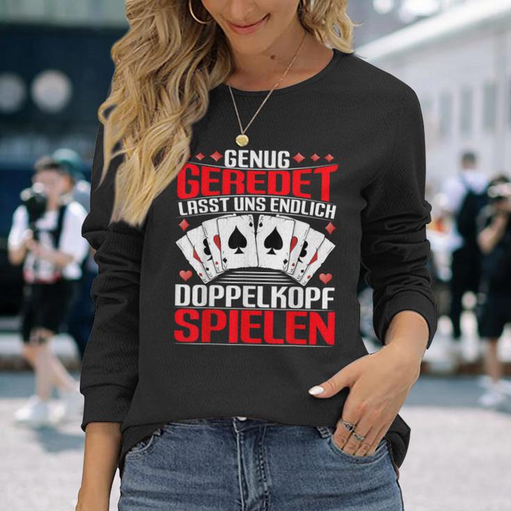 Doppelkopf Card Games Enug Geredet Lasst Uns Spielen S Langarmshirts Geschenke für Sie