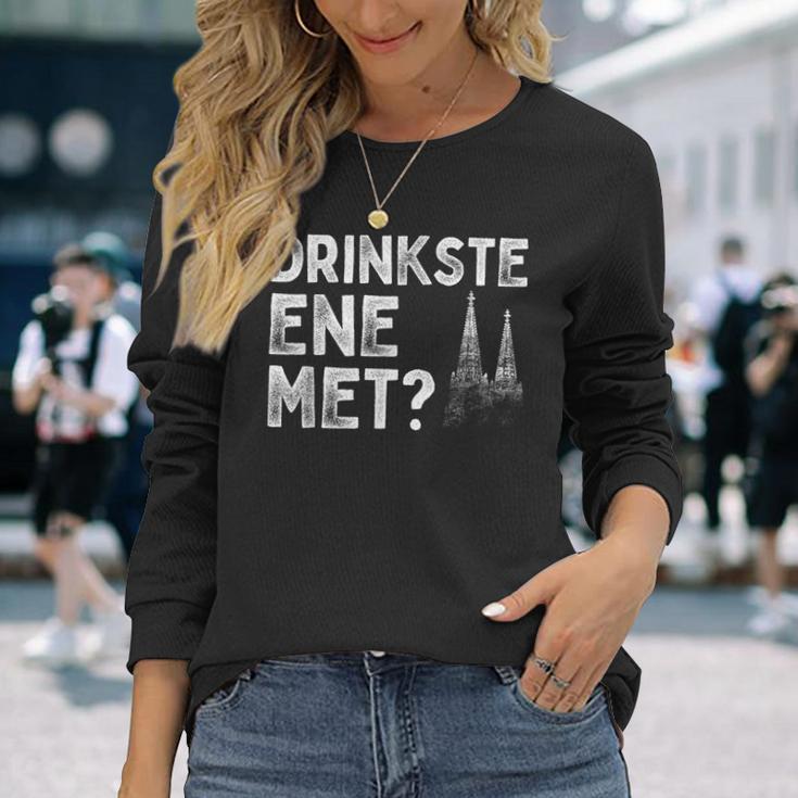 Drinkste Ene Met Kölsches Grundgesetz Carnival Cologne Langarmshirts Geschenke für Sie