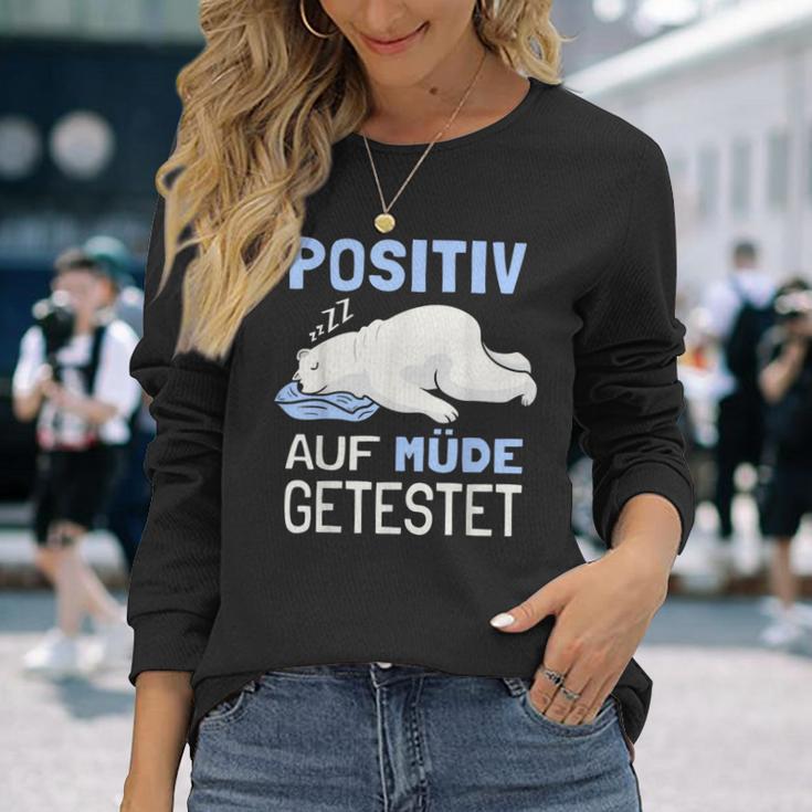 Eisbär Auf Positiv Müde Tested Sleep S Langarmshirts Geschenke für Sie