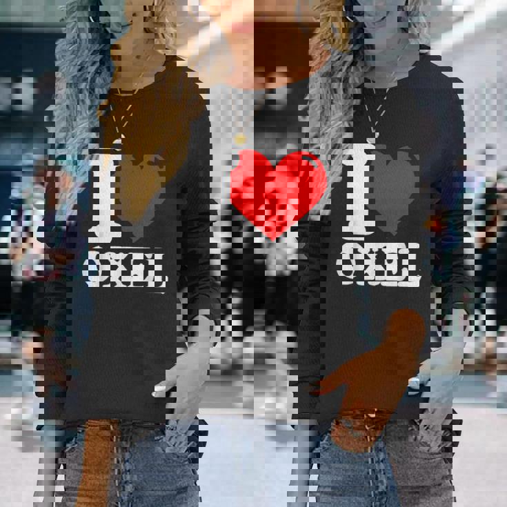 Me Encanta El Oxel Nombre Camiseta de manga larga Regalos para ella