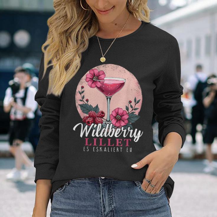 Es Eskaliert Eh Sommer Cocktail Party Wildberry Lillet Damen Langarmshirts Geschenke für Sie