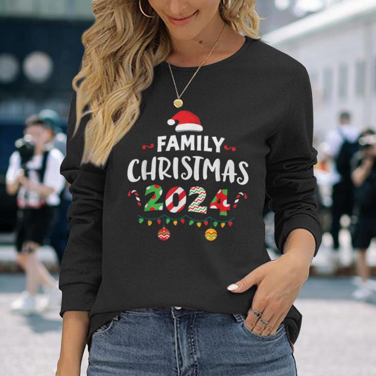 Family Pajamas Christmas 2024 Matching Sets Group Squad Xmas Langarmshirts Geschenke für Sie