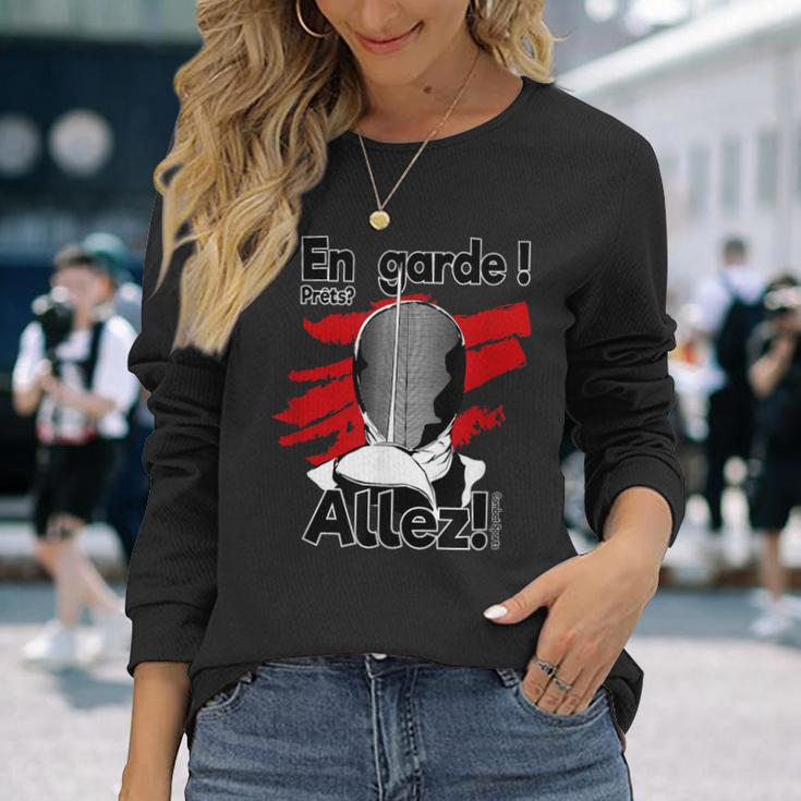 Fencing Fencing Sports Langarmshirts Geschenke für Sie