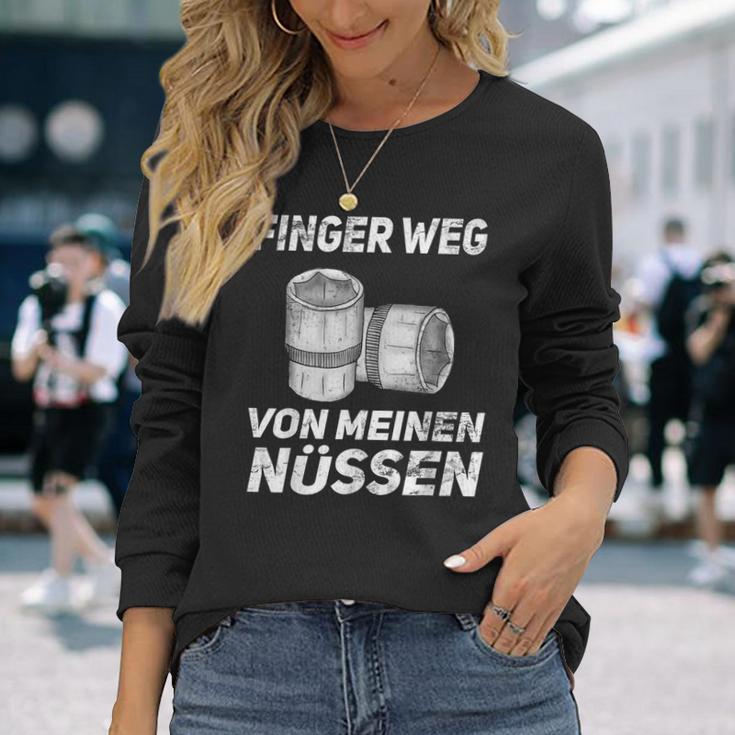 Finger Wegon Mein Nüs Car Mechanic Screwdriver S Langarmshirts Geschenke für Sie