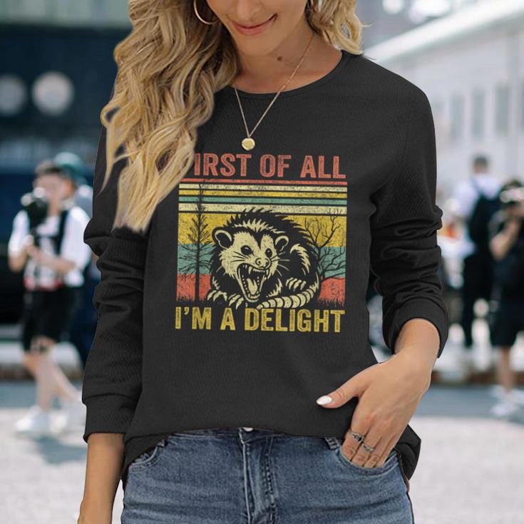 First Of All I'm A Delight Langarmshirts Geschenke für Sie