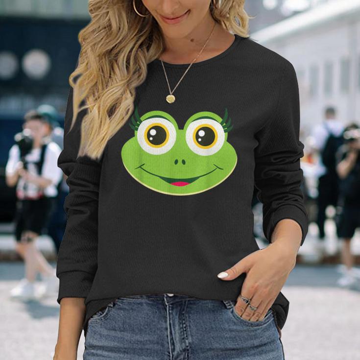 Frog Face Costume For Carnival And Fancy Dress Langarmshirts Geschenke für Sie