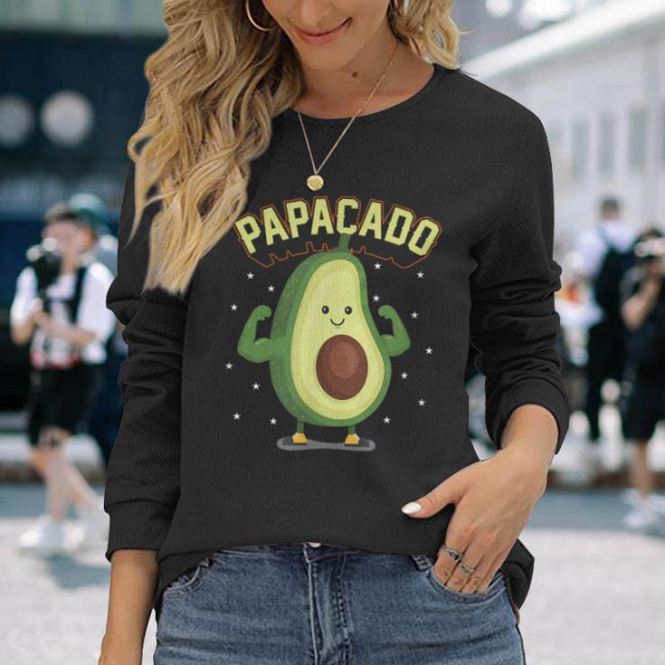 Avocado For Fathers Papacado Langarmshirts Geschenke für Sie