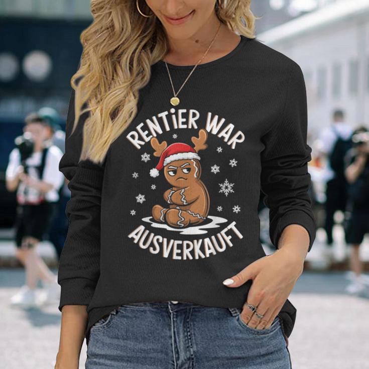 Christmas Gingerbread Reindeer Was Out Sold Out Langarmshirts Geschenke für Sie