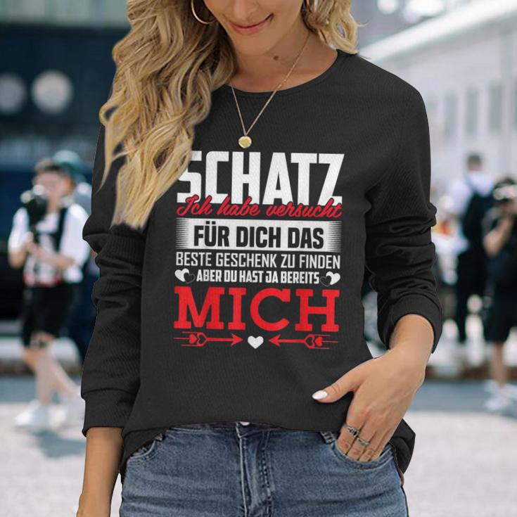 Couple Saying Schatz Du Hast Ja Bereits Mich Langarmshirts Geschenke für Sie