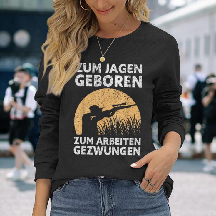 Hunter Zum Jagen Geboren S Langarmshirts Geschenke für Sie