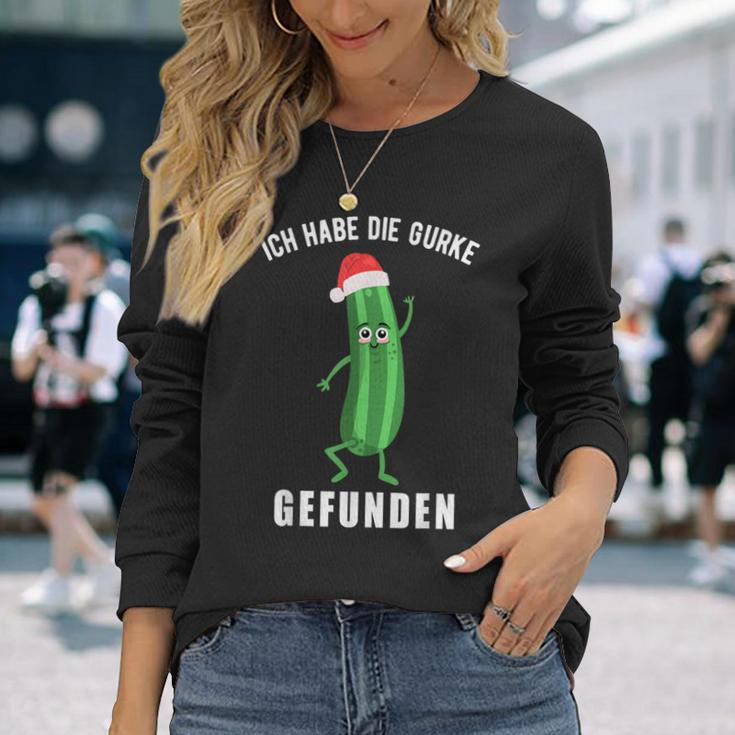 Ich Habe Die Gurke Finden Weihnachtsgurken Sieger Langarmshirts Geschenke für Sie