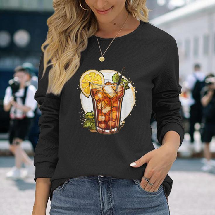 Long Island Iced Tea Cocktail Costume Langarmshirts Geschenke für Sie