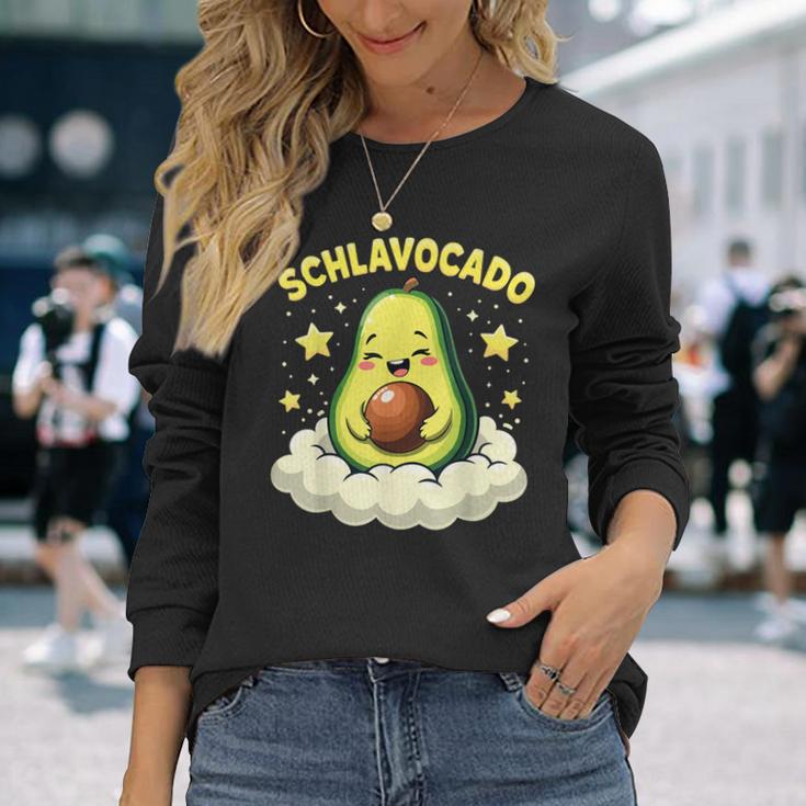 Sleepocado Avocado Sleep Night Sleeping Langarmshirts Geschenke für Sie